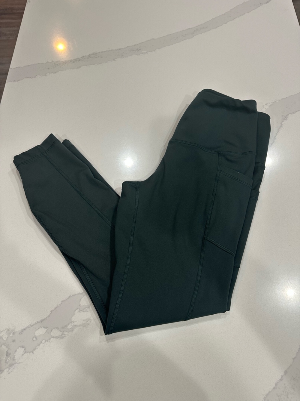 90 Degree By Reflex Deep Green High-Rise Leggings